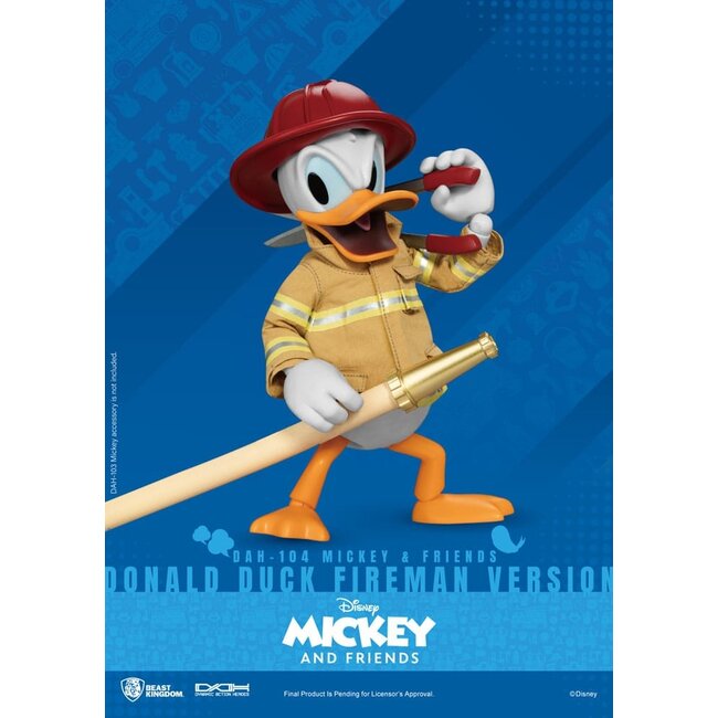 Mickey & Friends Dynamic 8ction Heroes Actionfigur 1/9 Donald Duck Fireman Ver. 24 cm