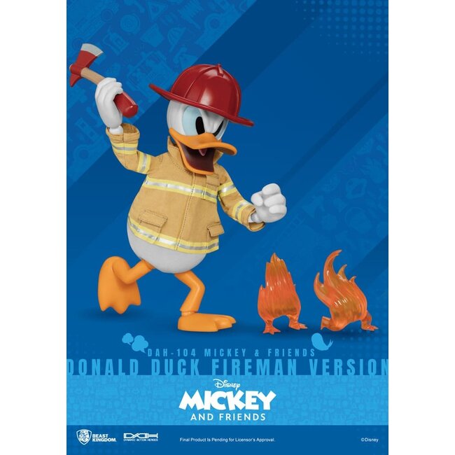 Mickey & Friends Dynamic 8ction Heroes Action Figure 1/9 Donald Duck Fireman Ver. 24 cm