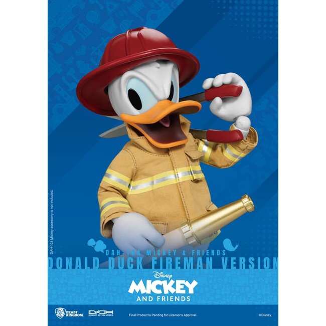 Mickey & Friends Dynamic 8ction Heroes Actionfigur 1/9 Donald Duck Fireman Ver. 24 cm