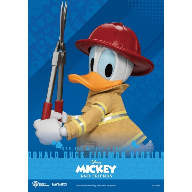 Mickey & Friends Dynamic 8ction Heroes Actionfigur 1/9 Donald Duck Fireman Ver. 24 cm