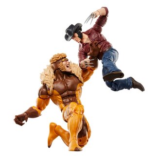 Hasbro Wolverine 50th Anniversary Marvel Legends Actionfiguren 2er-Pack Marvel's Logan & Sabretooth 15 cm