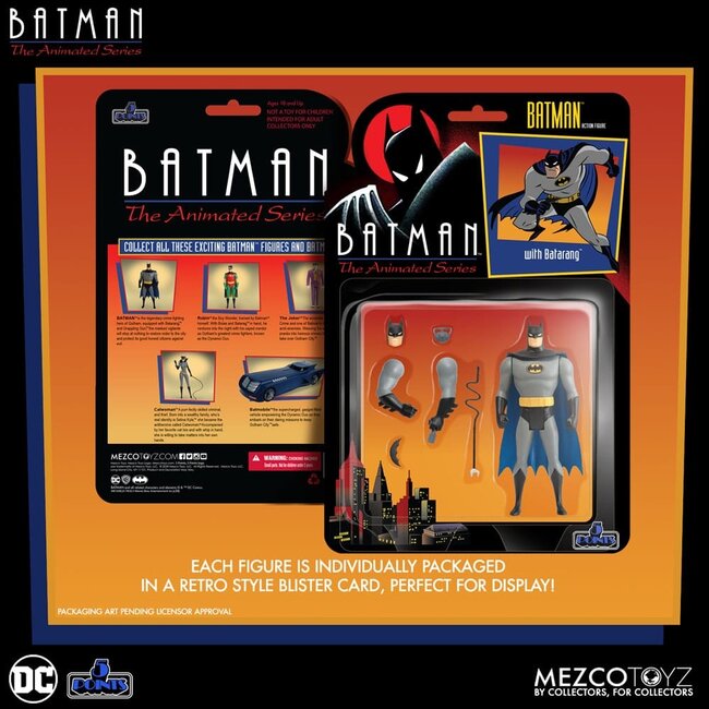 DC Comics 5 Points Action Figures Batman: The Animated 9 cm Set (4)
