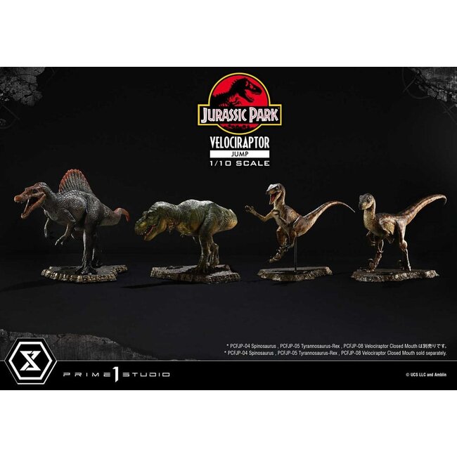 Jurassic Park Prime Collectibles Statue 1/10 Velociraptor Jump 21 cm
