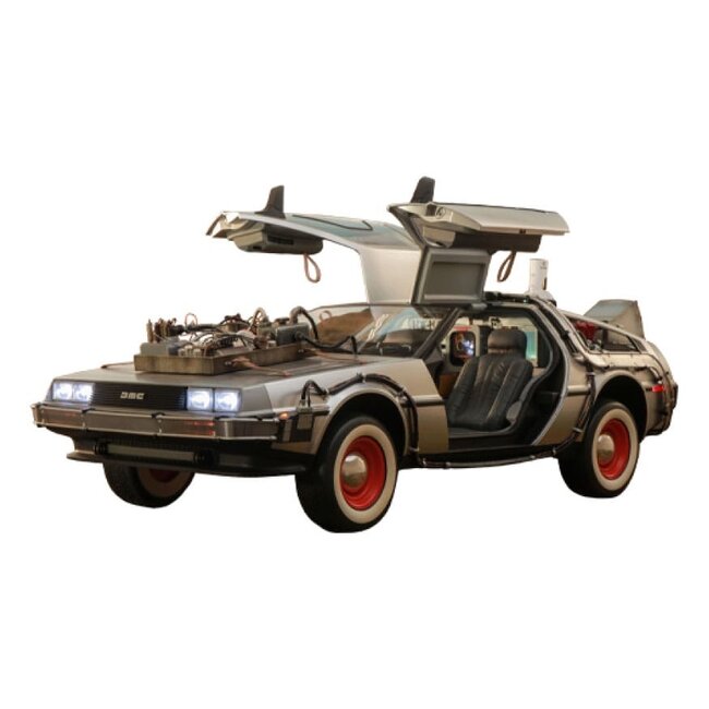 Hot Toys Back to the Future III Movie Masterpiece Vehicle 1/6 DeLorean Time Machine 72 cm