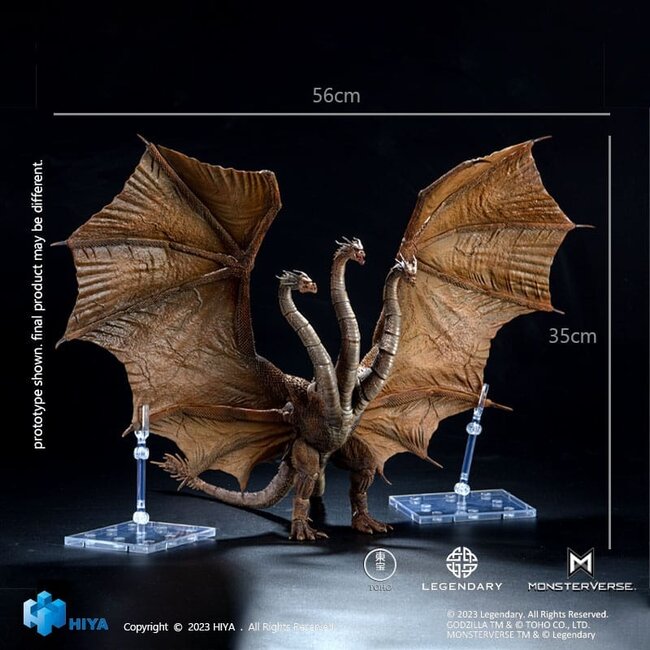 Godzilla Exquisite Basic Action Figure Godzilla: King of the Monsters King Ghidorah 35 cm