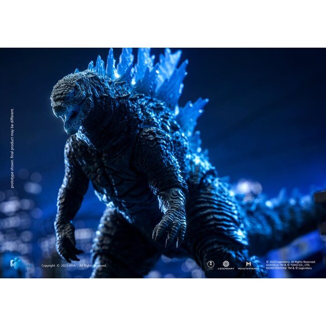 Godzilla Exquisite Basic Action Figure Godzilla vs. Kong Heat Ray Godzilla Translucent Version 18 cm