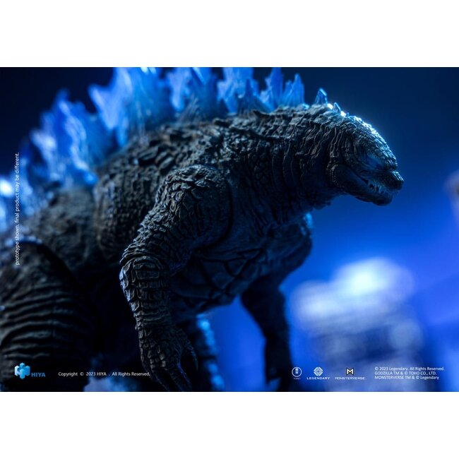 Godzilla Exquisite Basic Action Figure Godzilla vs. Kong Heat Ray Godzilla Translucent Version 18 cm