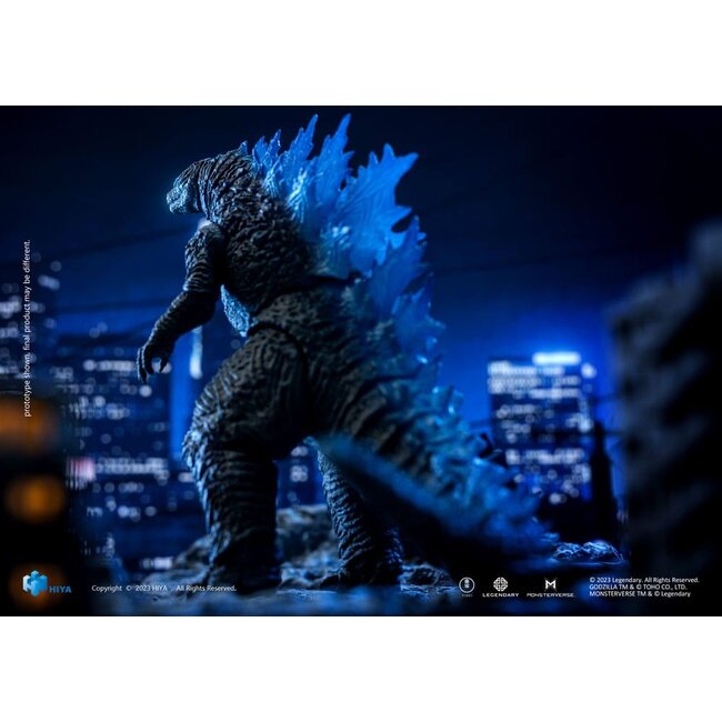 Godzilla Exquisite Basic Action Figure Godzilla vs. Kong Heat Ray Godzilla Translucent Version 18 cm