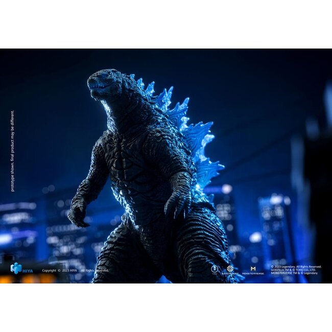 Godzilla Exquisite Basic Action Figure Godzilla vs. Kong Heat Ray Godzilla Translucent Version 18 cm
