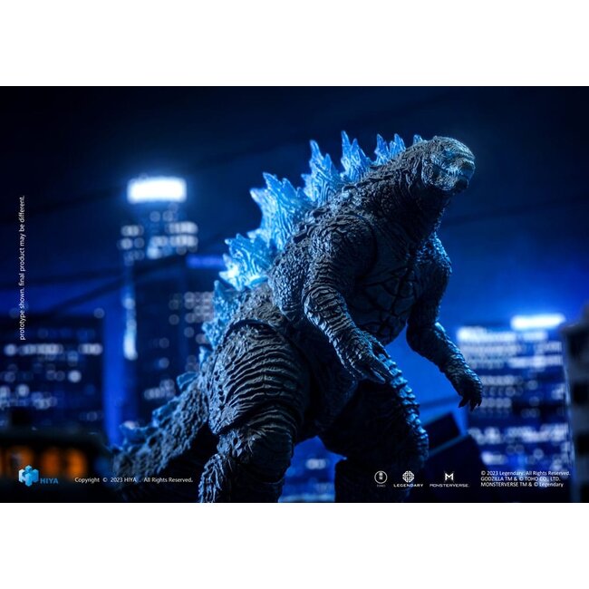 Godzilla Exquisite Basic Action Figure Godzilla vs. Kong Heat Ray Godzilla Translucent Version 18 cm