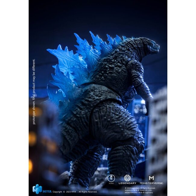 Godzilla Exquisite Basic Action Figure Godzilla vs. Kong Heat Ray Godzilla Translucent Version 18 cm