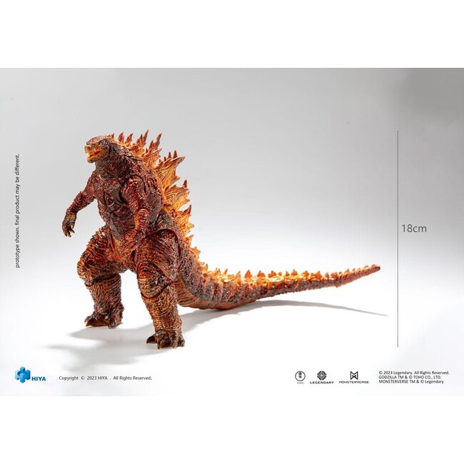 Godzilla Exquisite Basic Action Figure Godzilla: King of the Monsters Burning Godzilla 18 cm
