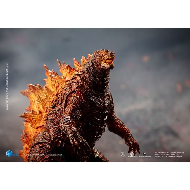 Godzilla Exquisite Basic Action Figure Godzilla: King of the Monsters Burning Godzilla 18 cm