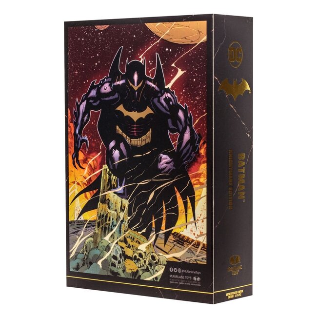 DC Multiverse Actionfigur Batman (Hellbat) (Knightmare) (Gold Label) 18 cm