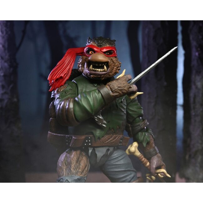 Universal Monsters x Teenage Mutant Ninja Turtles Action Figure Ultimate Raphael as The Wolfman 18 cm