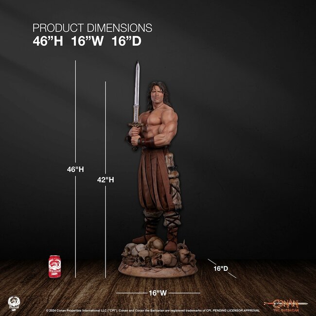 Conan the Barbarian Elite Series Statue 1/2 Conan 116 cm