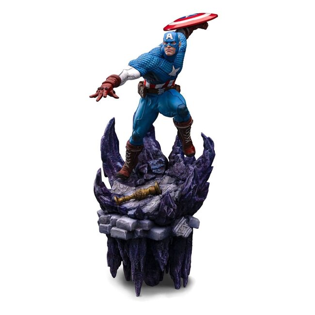 Iron Studios Marvel Deluxe BDS Art Scale-standbeeld 1/10 Captain America 34 cm