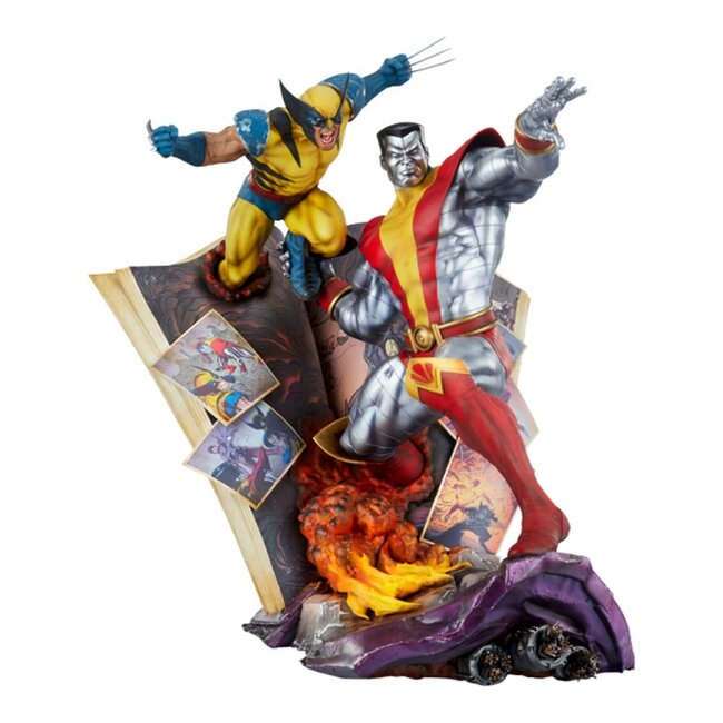 Sideshow Collectibles Marvel Premium Format Statue Fastball Special: Colossus and Wolverine 61 cm