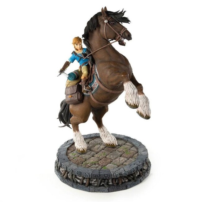 The Legend of Zelda Breath of the Wild Statue Link zu Pferd 56 cm