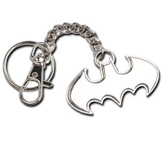 Noble Collection Batman-Schlüsselanhänger aus Metall mit Logo