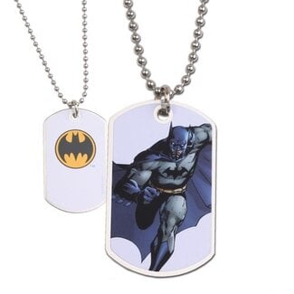 Noble Collection Batman Dog Tag White Logo