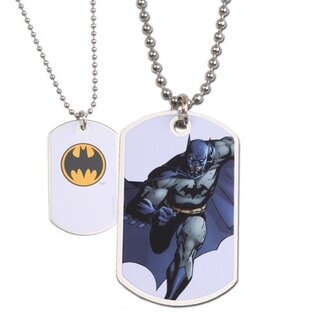 Noble Collection Batman-Erkennungsmarke mit weißem Logo
