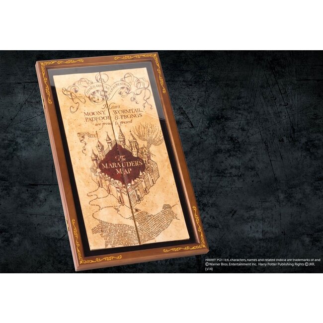 Noble Collection Harry Potter Vitrine mit der Karte des Rumtreibers