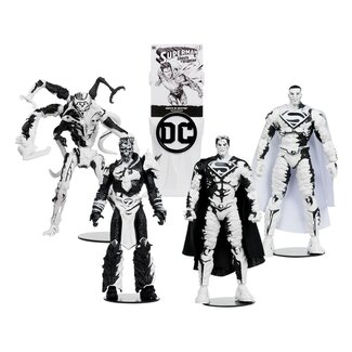 McFarlane DC Direct Page Punchers Action Figures & Comic Book Pack of 4 Superman Series (Sketch Edition) (Gold Label) 18 cm
