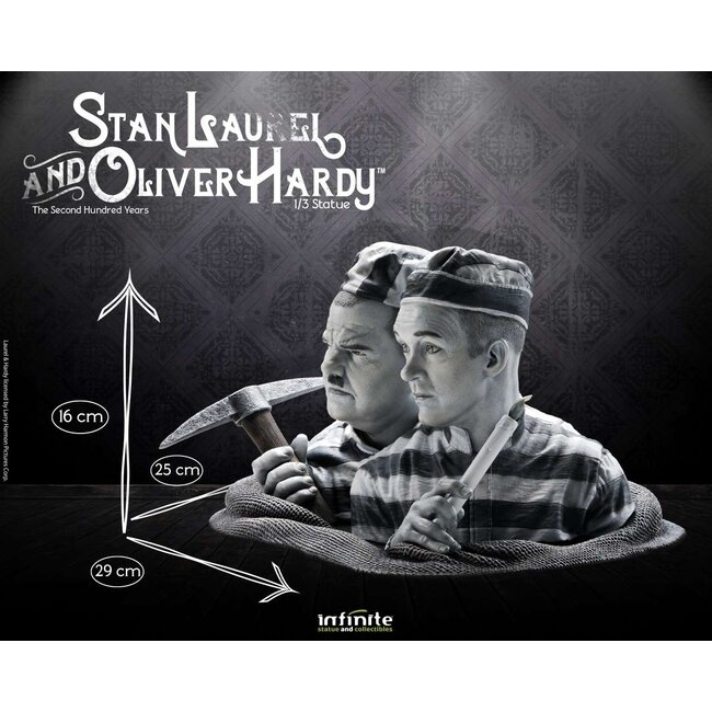 Stan Laurel & Oliver Hardy 1/3 Statue