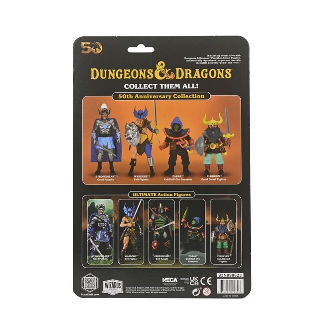 Dungeons & Dragons Action Figure 50th Anniversary Warduke on Blister Card 18 cm