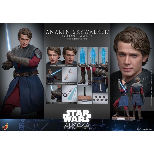 Star Wars: The Clone Wars Actionfigur 1/6 Anakin Skywalker 31 cm
