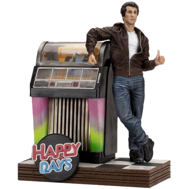 Happy Days Fonzie 1/6 Statue w/ real working Jukebox