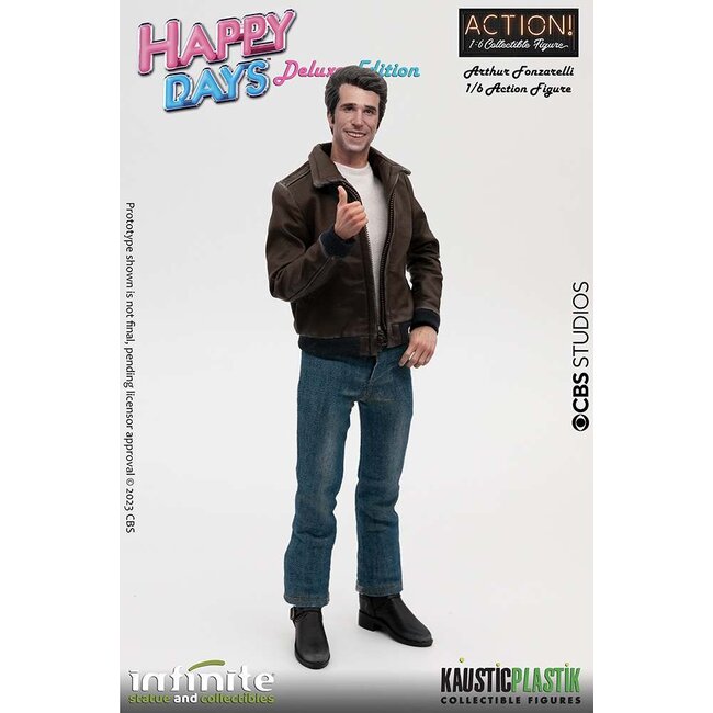 Happy Fays Fonzie Deluxe 1/6 Action Figure w/ real working Jukebox