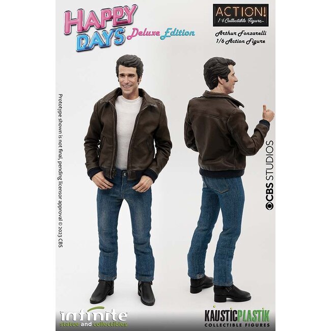 Happy Fays Fonzie Deluxe 1/6 Action Figure w/ real working Jukebox