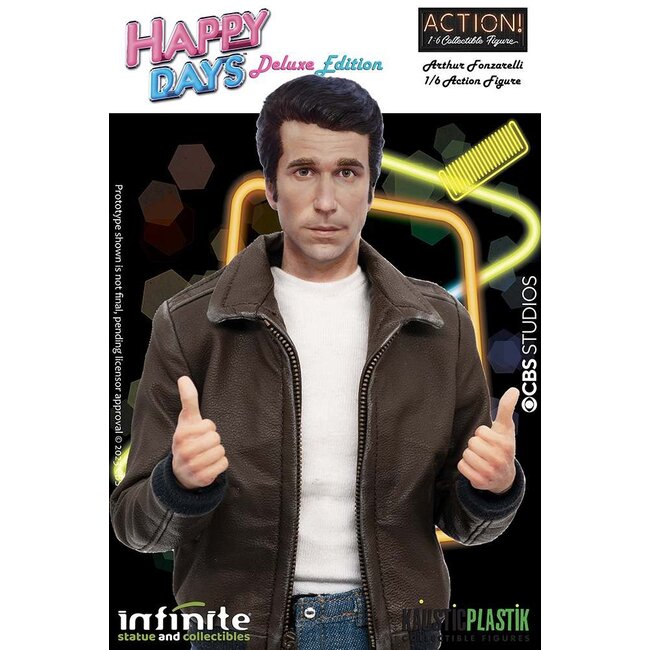 Happy Fays Fonzie Deluxe 1/6 Actionfigur mit echter funktionierender Jukebox