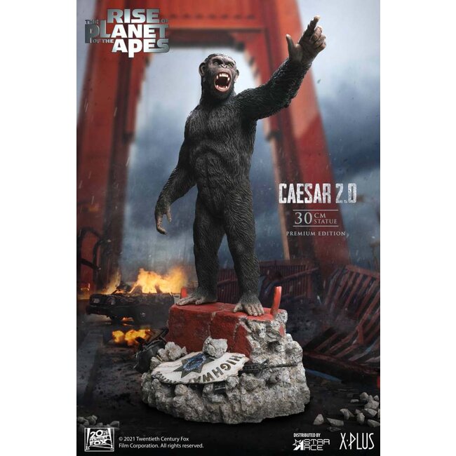 Rise of the Planet of the Apes Caesar 2.0 Deluxe Statue