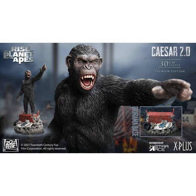 Planet der Affen: Prevolution - Caesar 2.0 Deluxe-Statue