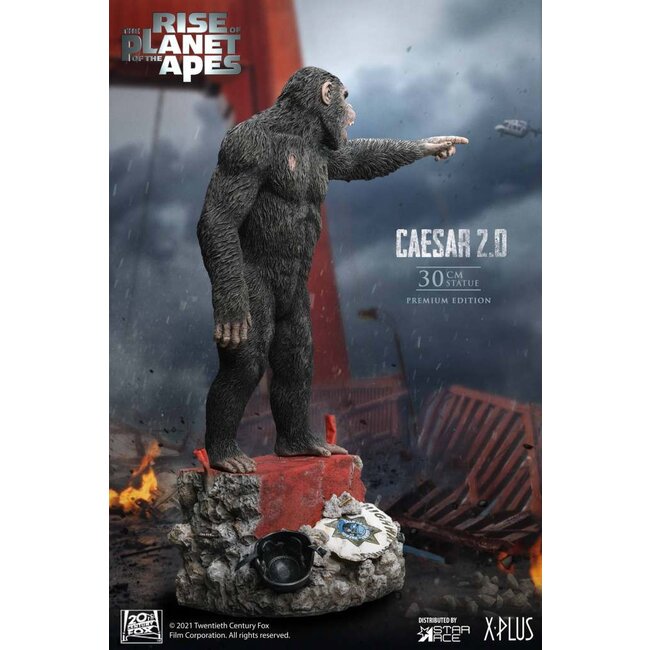 Rise of the Planet of the Apes Caesar 2.0 Deluxe Statue