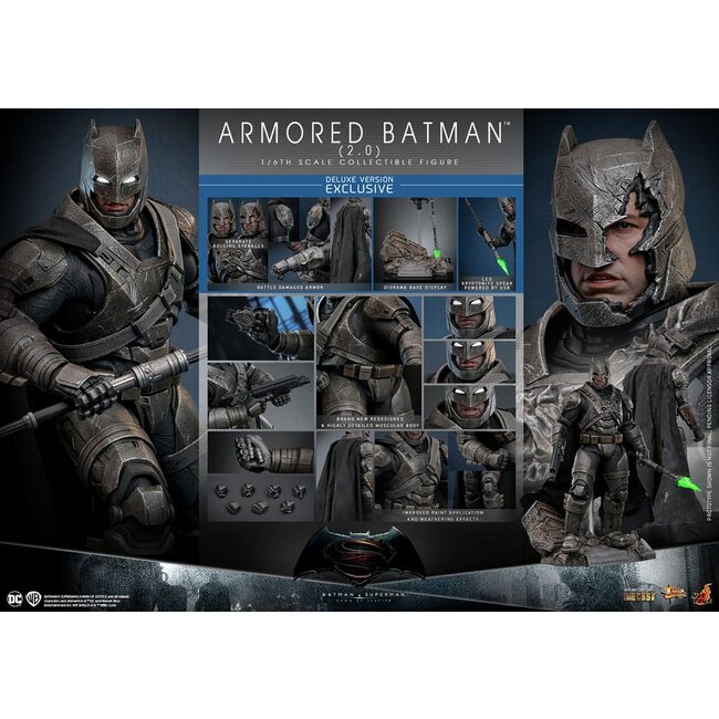 Batman v Superman: Dawn of Justice Movie Masterpiece Action Figure 1/6 Armored Batman 2.0 (Deluxe Version) 33 cm