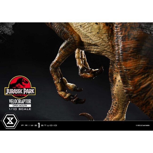 Jurassic Park Prime Collectibles Statue 1/10 Velociraptor Open Mouth 19 cm