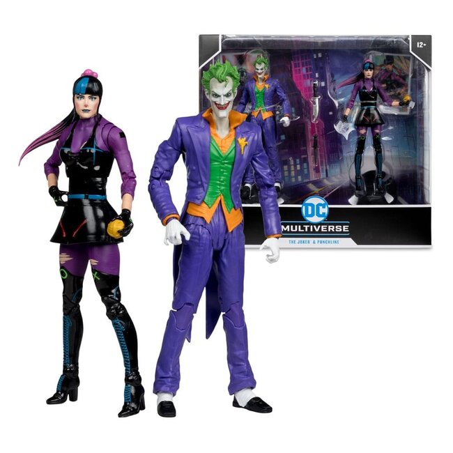 DC Multiverse Actionfiguren 2er-Pack The Joker & Punchline 18 cm