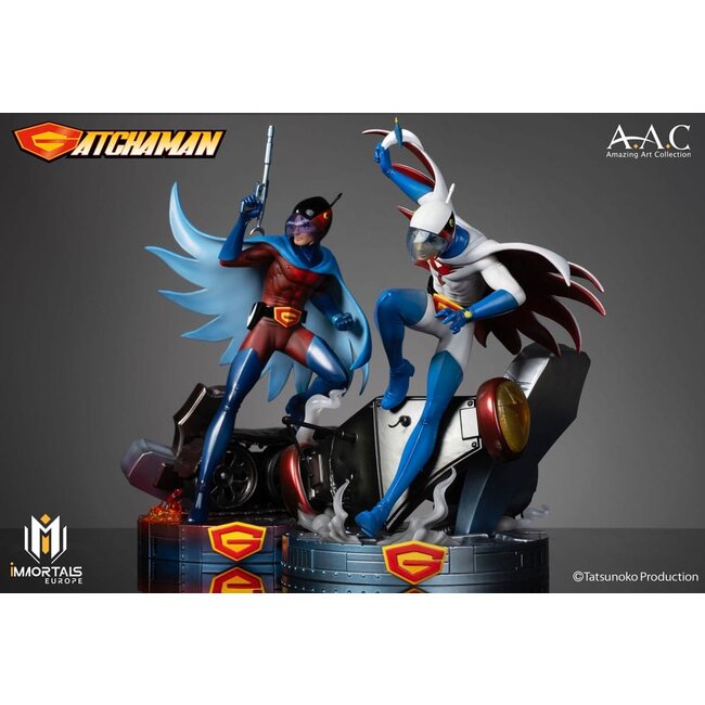 Gatchaman Amazing Art Collection Statue Ken the Eagle, The Leader of the Science Ninja Team 34 cm