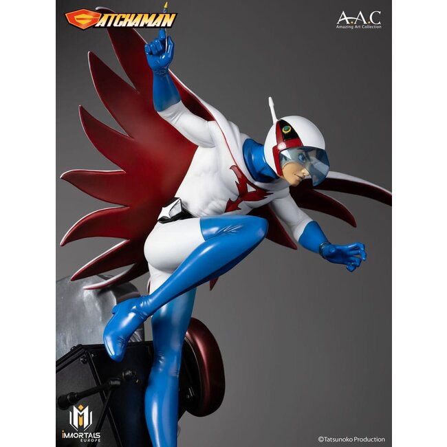 Gatchaman Amazing Art Collection Statue Ken der Adler, der Anführer des Science Ninja Teams 34 cm