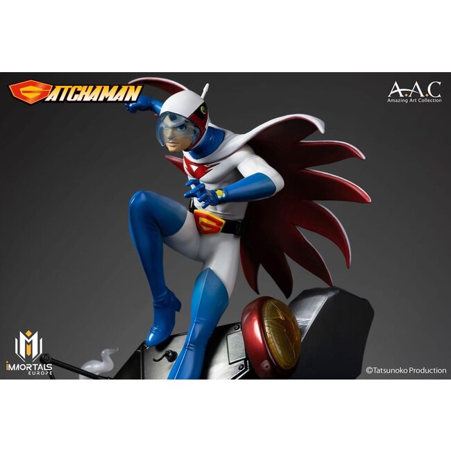 Gatchaman Amazing Art Collection Statue Ken the Eagle, The Leader of the Science Ninja Team 34 cm