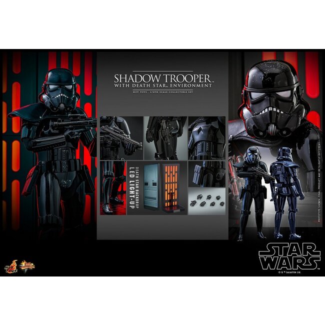 Star Wars Actionfigur 1/6 Shadow Trooper mit Todesstern-Umgebung