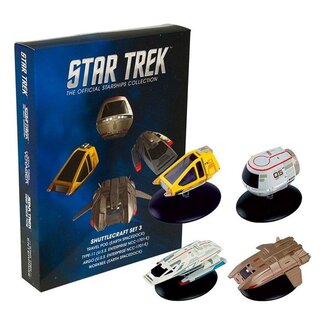 Eaglemoss Publications Ltd. Star Trek Starship Diecast Mini Replicas Shuttle Set 3