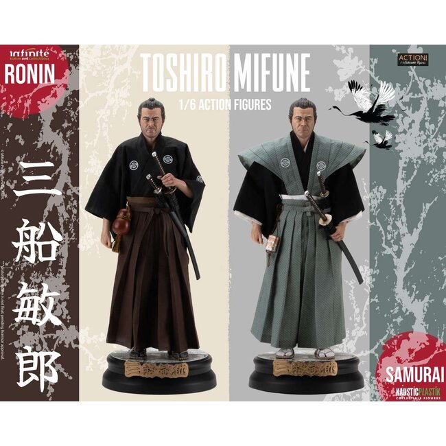 Sieben Samurai Toshiro Mifune Ronin & Samurai 1/6 Actionfigur Deluxe Doppelpack