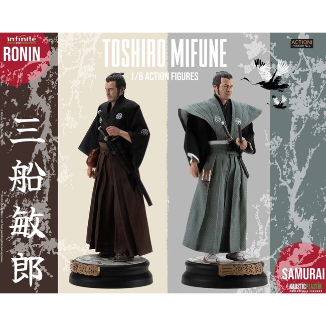 Sieben Samurai Toshiro Mifune Ronin & Samurai 1/6 Actionfigur Deluxe Doppelpack