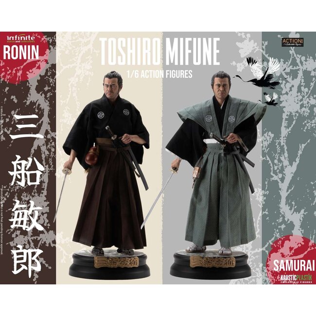 Seven Samurai Toshiro Mifune Ronin & Samurai 1/6 Action Figure Deluxe Double Pack