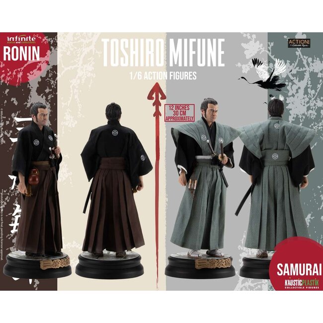 Sieben Samurai Toshiro Mifune Ronin & Samurai 1/6 Actionfigur Deluxe Doppelpack